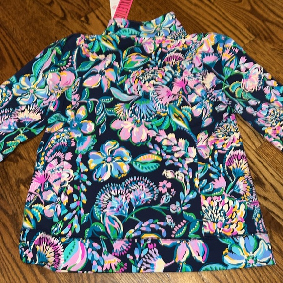 Lilly Pulitzer Jordanna Jacket UPF 50+ High Tide Navy Shes Got Sol Large NWT - Picture 11 of 11